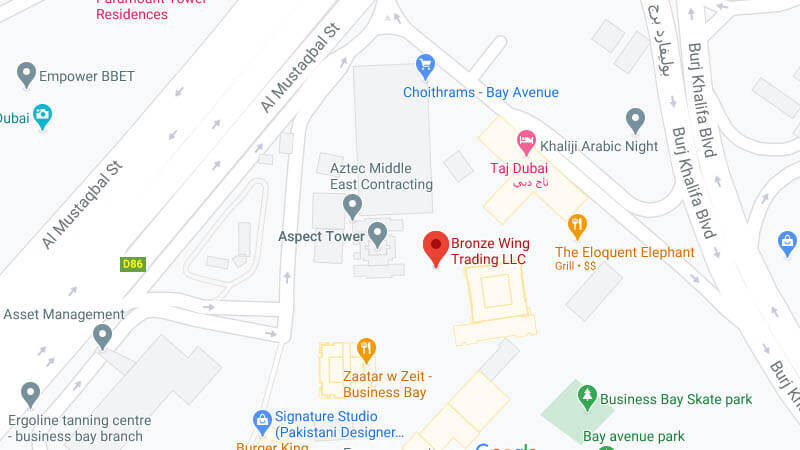 Bronze Wing Trading Location Map
